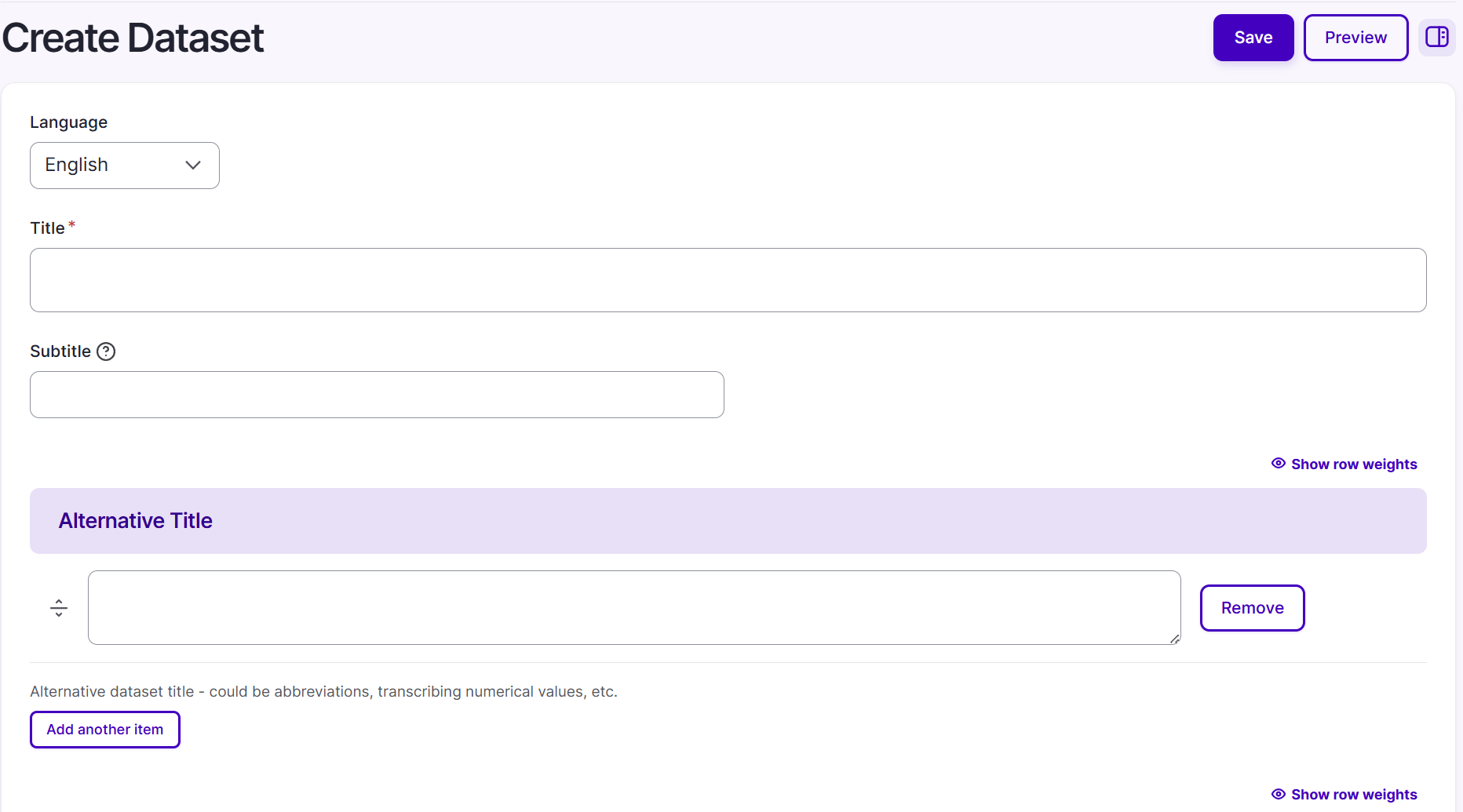 create dataset