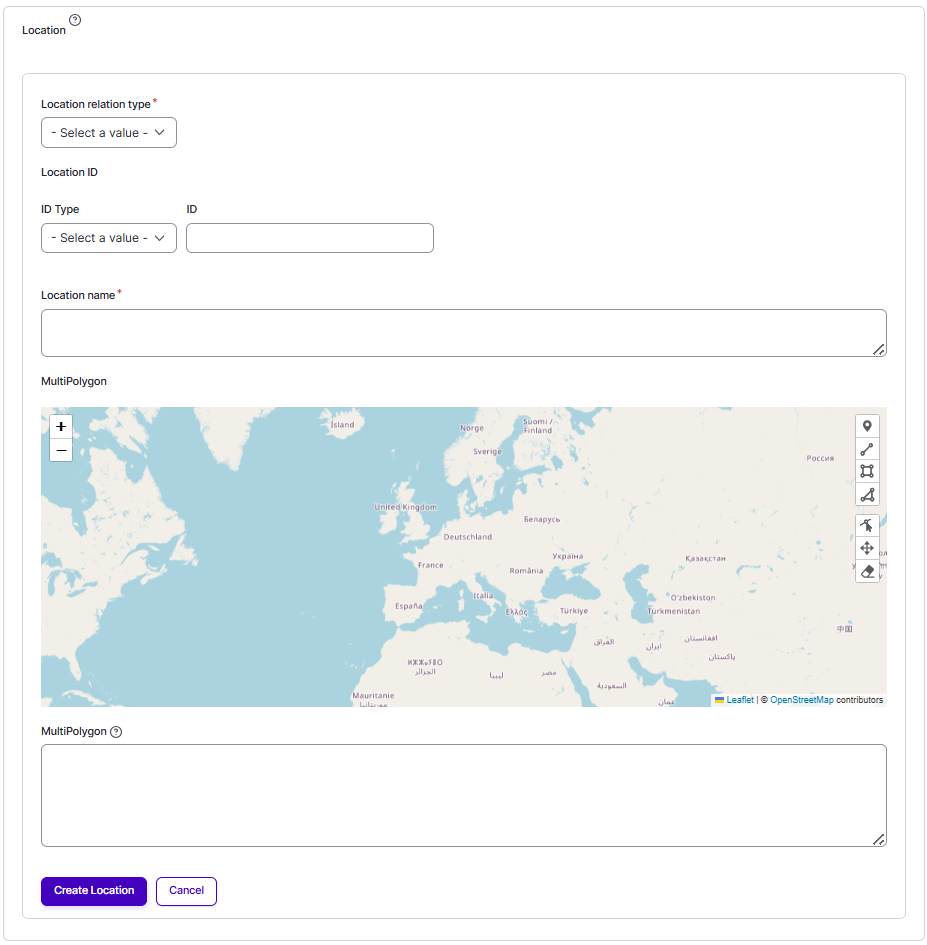 Location form