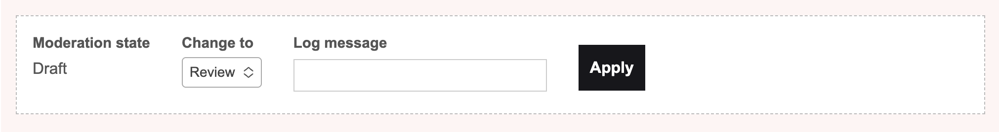 change moderation state from draft to review